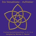 Die Venusblume - Goldfolienaufkleber 3er Set