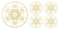 Aufkleber-Set Metatron, gold Aufkleber-Set Metatron, gold
