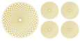 Aufkleber-Set Sahasrara, gold Aufkleber-Set Sahasrara, gold