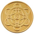 Flor Münze vergoldet