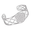 Blume des Lebens - Armreif - versilbert Blume des Lebens - Armreif - versilbert