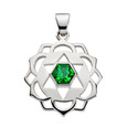 Herz-Zentrum - Chakra - Anhänger - mit Zirkonia Herz-Zentrum - Chakra - Anhänger - mit Zirkonia