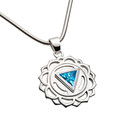 Kehl-Zentrum - Chakra - Anhänger - mit Zirkonia Kehl-Zentrum - Chakra - Anhänger - mit Zirkonia
