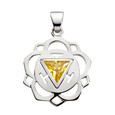 Nabel-Zentrum - Chakra - Anhänger - mit Zirkonia Nabel-Zentrum - Chakra - Anhänger - mit Zirkonia