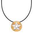 Pentagramm - Anhänger - teilvergoldet Pentagramm - Anhänger - teilvergoldet