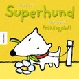 Superhund schnuppert Frühlingsluft Superhund schnuppert Frühlingsluft
