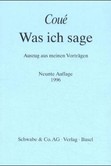 Was ich sage Was ich sage