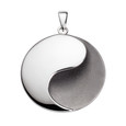 Yin-Yang (groß) - Anhänger - teilgeschwärzt Yin-Yang (groß) - Anhänger - teilgeschwärzt